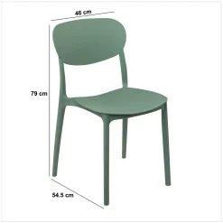 Silla Apilable Verde
