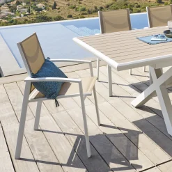 Silla AXIOME noisette y blanco