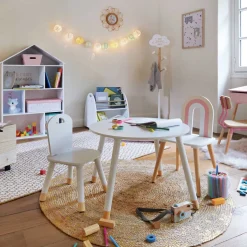 Silla Douceur Blanca Mdf 50x31.5x32Cm