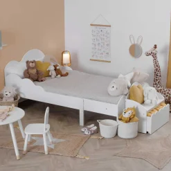 Silla Douceur Blanca Mdf 50x31.5x32Cm