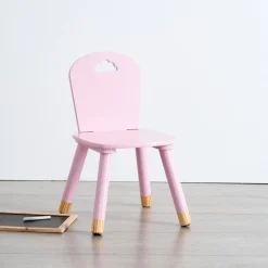 Silla Douceur Rosa Mdf 50x31.5x32Cm