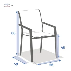 Silla ESSENTIA lino y argile