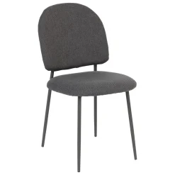 Silla KAMILI de tejido gris