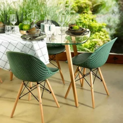 Silla Mezy Verde Oscura