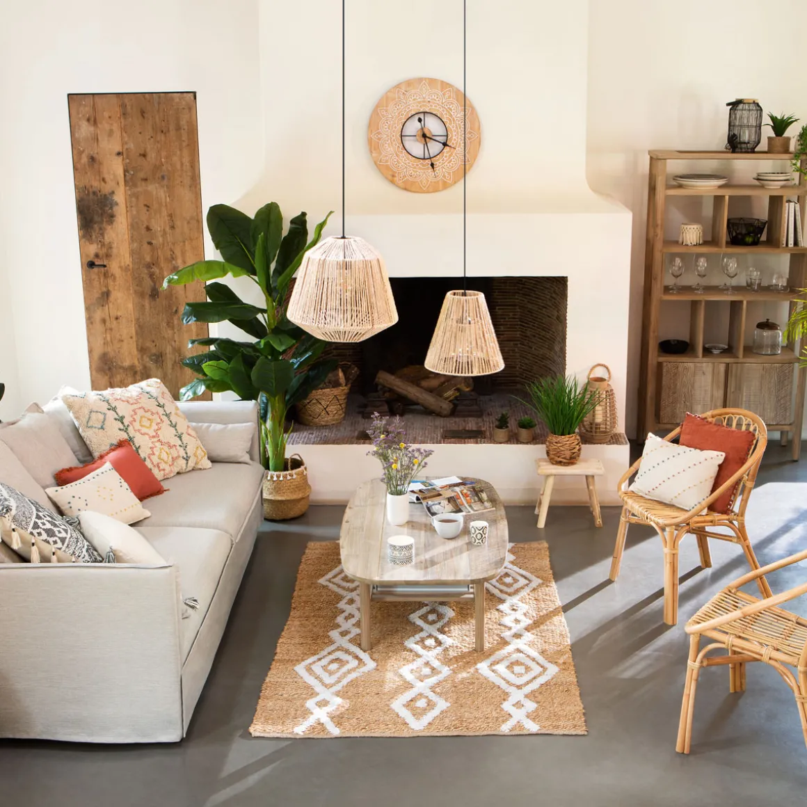 Silla Natural Dream De Ratán 56x56x80Cm