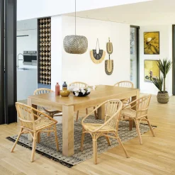 Silla Natural Dream De Ratán 56x56x80Cm