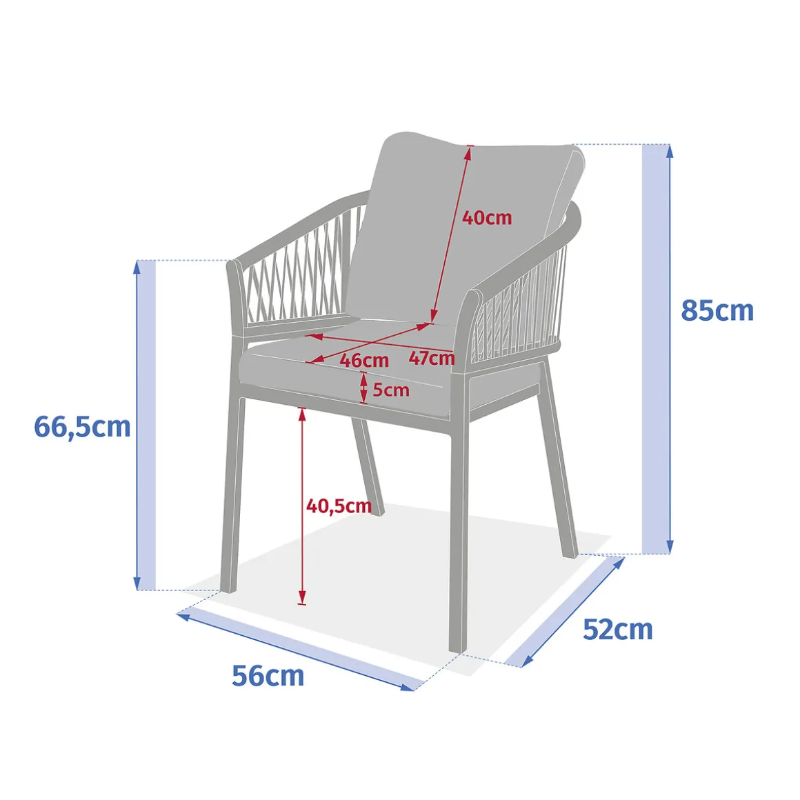 Silla ORIENGO beige argile