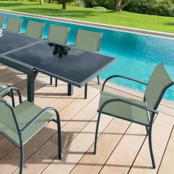 Silla PIAZZA verde oliva y graphite