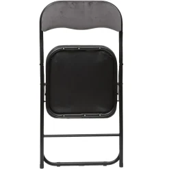 Silla Plegable C/Asiento De Terciopelo