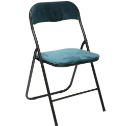 Silla Plegable C/Asiento De Terciopelo