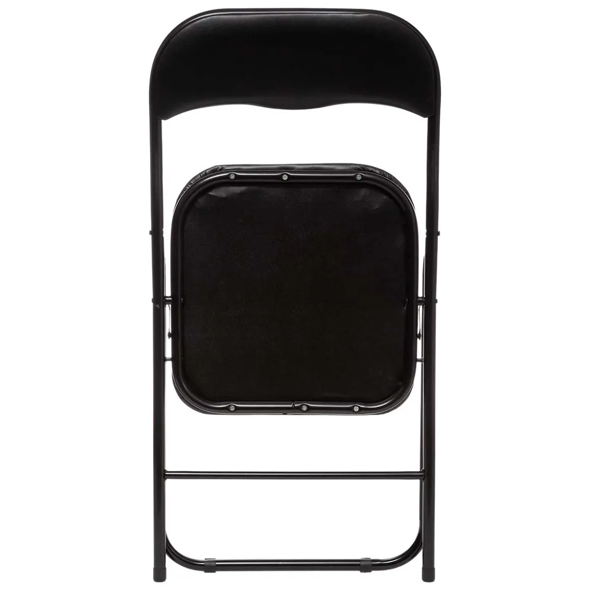 Silla plegable con asiento negro