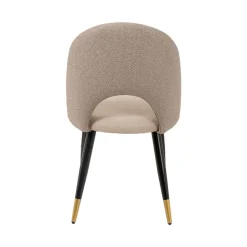 Silla RICK beige con patas metálicas