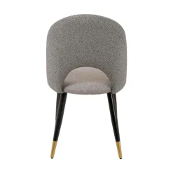 Silla RICK gris con patas metálicas