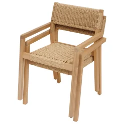 Silla TEMEIRA de madera de acacia