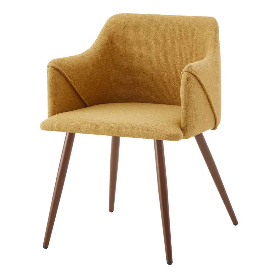 Sillón ALDRIDGE de tejido amarillo