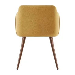 Sillón ALDRIDGE de tejido amarillo