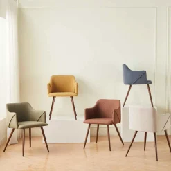 Sillón ALDRIDGE de tejido terracota