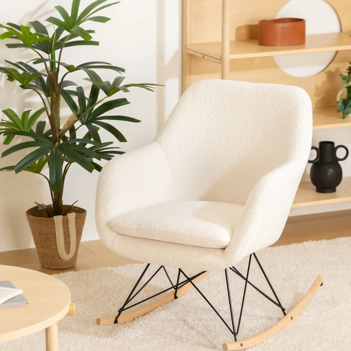 Sillón Balancín Blanco 65x80x83Cm