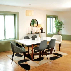 Sillón de tejido beige SELISO