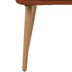 Sillón De Tejido Ámbar Con Patas Claras Visoca