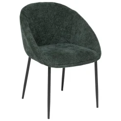 Sillón de tejido verde SELISO