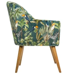 Sillón De Terciopelo Jungle 70.5x65x83Cm