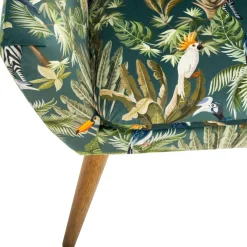 Sillón De Terciopelo Jungle 70.5x65x83Cm