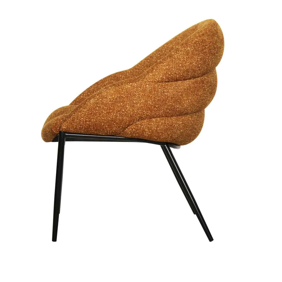 Sillón PRIENE de tejido amarillo