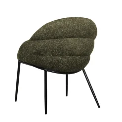 Sillón PRIENE de tejido verde