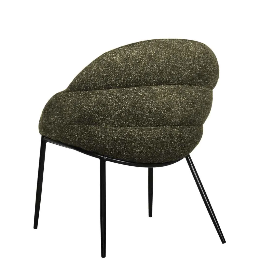 Sillón PRIENE de tejido verde