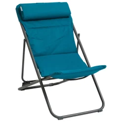 Sillón relax JUBBA azul canard y gris grafito