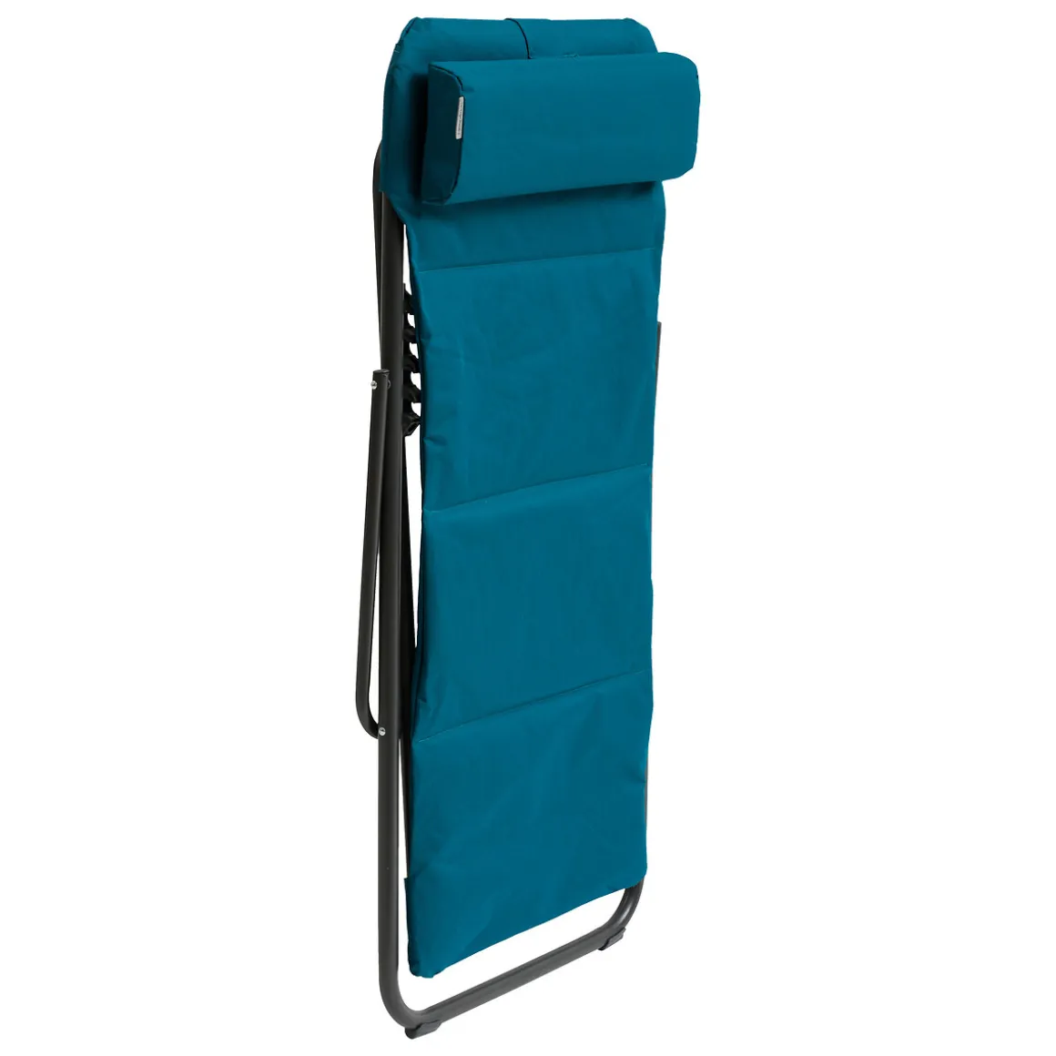 Sillón relax JUBBA azul canard y gris grafito