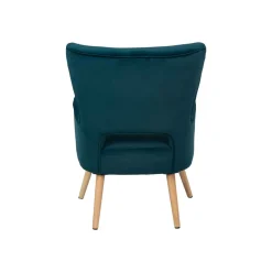 Sillón THOR azul de terciopelo