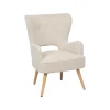 Sillón THOR beige de terciopelo