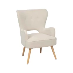 Sillón THOR beige de terciopelo