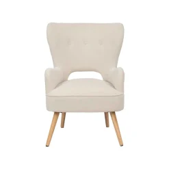 Sillón THOR beige de terciopelo