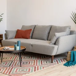 Sofá Bruges Gris 225x99x82Cm