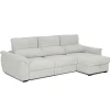 Sofá cama BREMAN gris c/arcón y chaise longue