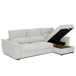 Sofá cama BREMAN gris c/arcón y chaise longue