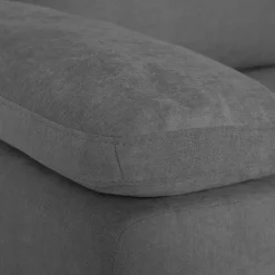 Sofá cama DRESDEN con arcón y chaise longue gris