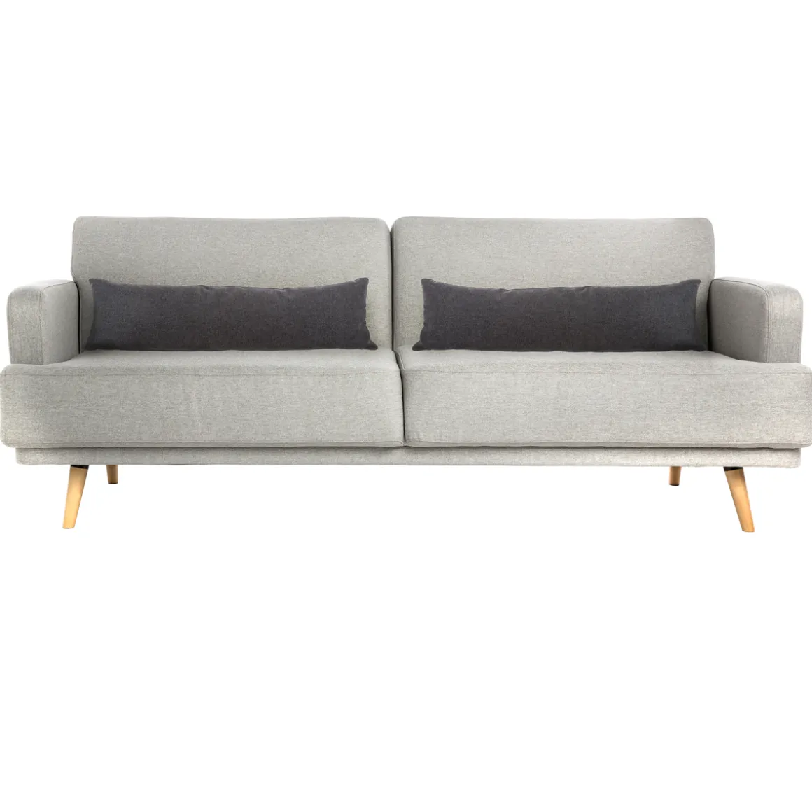 Sofá cama JACK gris claro de tejido