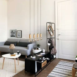 Sofá cama JACK gris claro de tejido