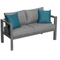 Sofá Evasion Gris Grafito 2 Plazas