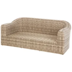 Sofá MOORÉA savana de ratán sintético 3 plazas