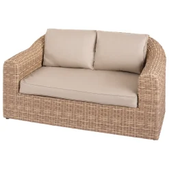 Sofá MOORÉA savana de ratán sintético 2 plazas