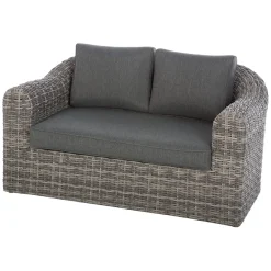 Sofá MOORÉA TERRE d'ombre de ratán sintético