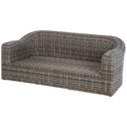 Sofá MOORÉA TERRE d'ombre de ratán sintético
