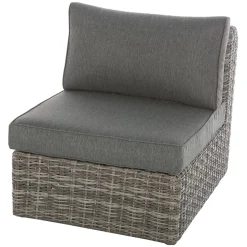 Sofá MOORÉA terre d'ombre de ratán sintético