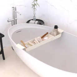 Soporte de bañera beige 55cm