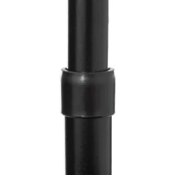 Soporte de ducha negro aluminio y acero